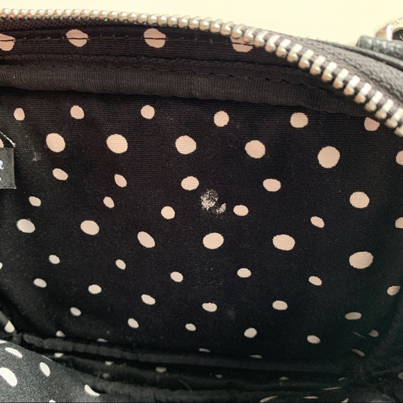 Brighton Zebra Print Leather Crossbody Bag Purse Black White Small - Picture 10 of 11